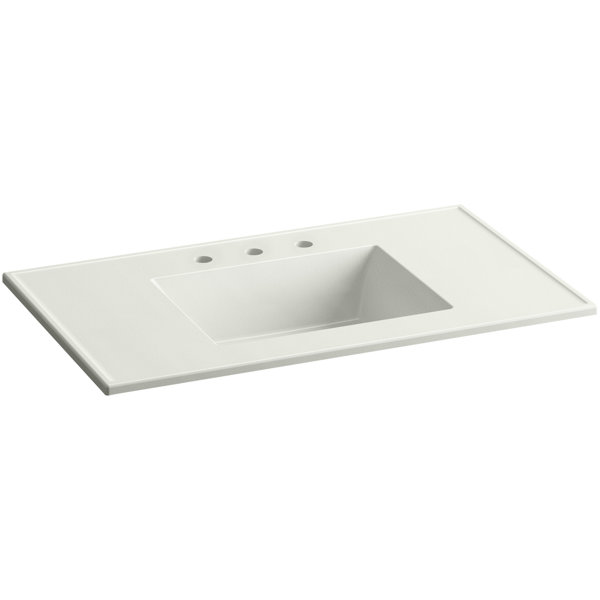 Kohler Ceramic Impressions Ceramic DropIn Bathroom Sink with Overflow